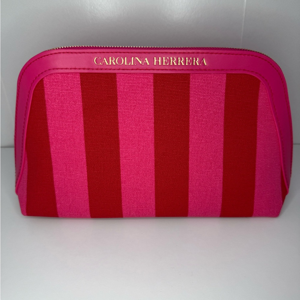 Carolina Herrera Pink and Red Striped Women's Bag